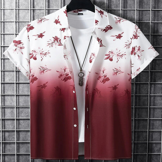 Men's Bohemian Floral Style Shirt